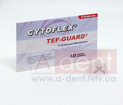 ��������� ҳ-�������� �������� CYTOFLEX� TI-ENFORCED 13mm x 20mm (Unicare Biomedical, Inc.), � C05-0101, �������� � ��������� ��������, ��������� �� ����� ������ ePTFE ��������, 1 sterile 13mm x 20mm non-resorbable multi-layer membrane, PERIO - 4500.00 ���
