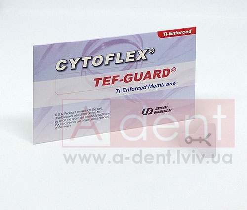 ��������� ҳ-�������� �������� CYTOFLEX� TI-ENFORCED 27mm x 29mm (Unicare Biomedical, Inc.), � C05-1101, �������� � ��������� ��������, ��������� �� ����� ������ ePTFE ��������, 1 sterile 27mm x 29mm non-resorbable multi-layer membrane, LARGE BUCCAL - 6300.00 ���