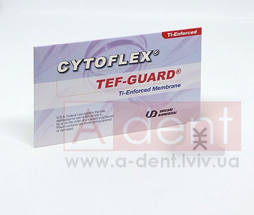 ��������� ҳ-�������� �������� CYTOFLEX� TI-ENFORCED 25mm x 30mm x 41mm (Unicare Biomedical, Inc.), � C05-1901, �������� � ��������� ��������, ��������� �� ����� ������ ePTFE ��������, 1 sterile 25x30x41mm non-resorbable membrane, POSTERIOR LARGE WINGED - 10125.00 ���