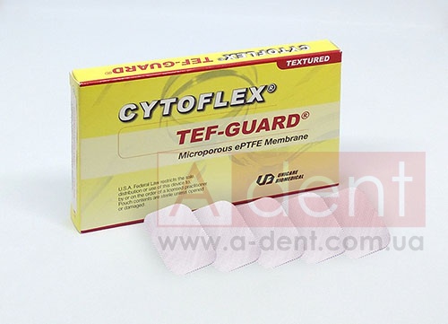��������� ���-����� ������������ �������� TEXTURED CYTOFLEX� Tef-Guard� 12mm x 24mm, ���� 5 ���� (Unicare Biomedical, Inc.), � C04-0105, non-resorbable barrier membrane, ����������������� ���`���� ��������, 5 pack sterile 12mm x 24mm ePTFE GTR membranes - 11250.00 ���