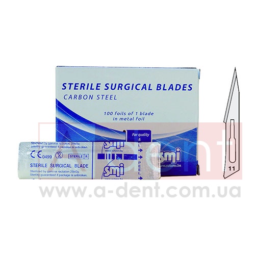 ���� ���  ��������� �11 (SMI A.G.), ZB11, Sterile Surgical Blade, Carbon Steel, ��������� ��������� ���� � ��������� ����, �� - 6.24 ���