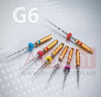 G6, ������� ����� (Global Top Inc.), �����, NiTi, ������� 25��, � 0, 1, 2, A1, A2, A3, 6��., ������ � ProTaper - 510.60 ���